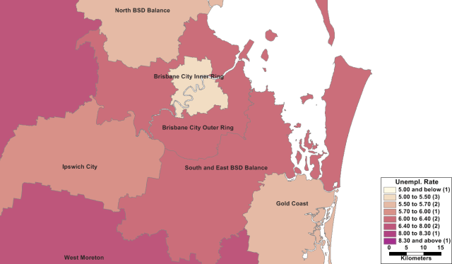 Brisbane May 2013 unemployment rates