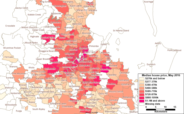 Median house prices_Brisbane metro